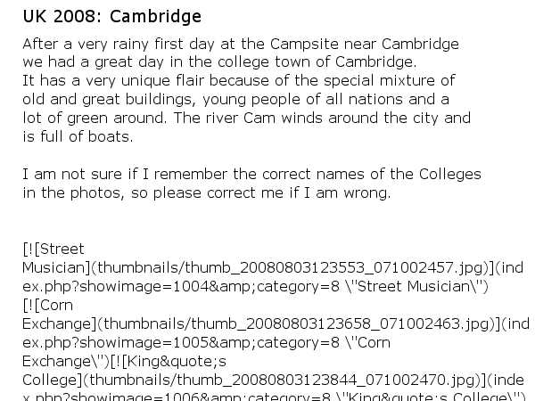UK 2008: Cambridge